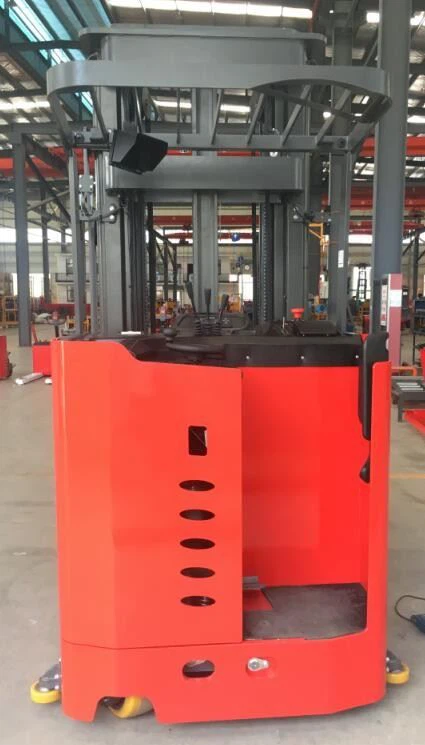 china 3 Way VNA Narrow Aisle Forklift Truck Electric Stacker Load Capacity 1500kg Lifting Height 9000mm